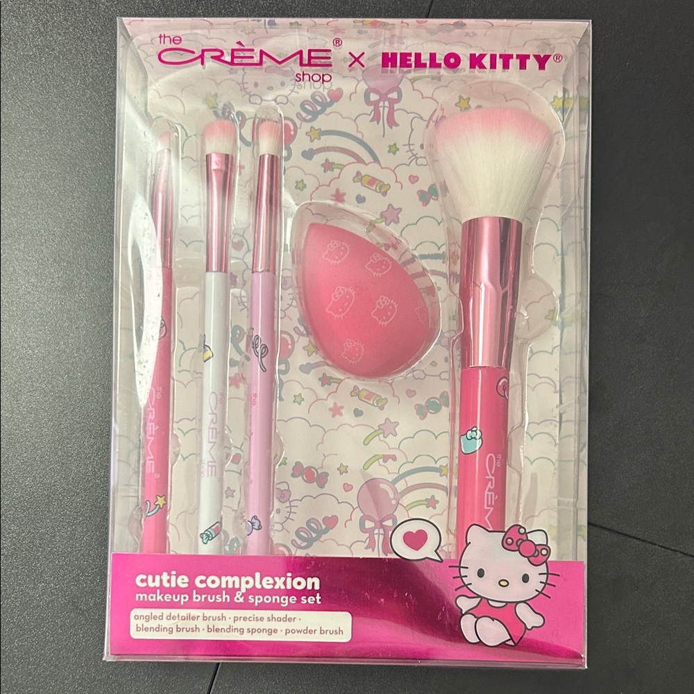 Hello Kitty Pink Makeup Brush Set - Picture 2 of 3